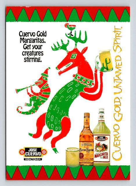 Jose Cuervo Primo Tequilla - Margaritas Continental Postcard (ContB-133)
