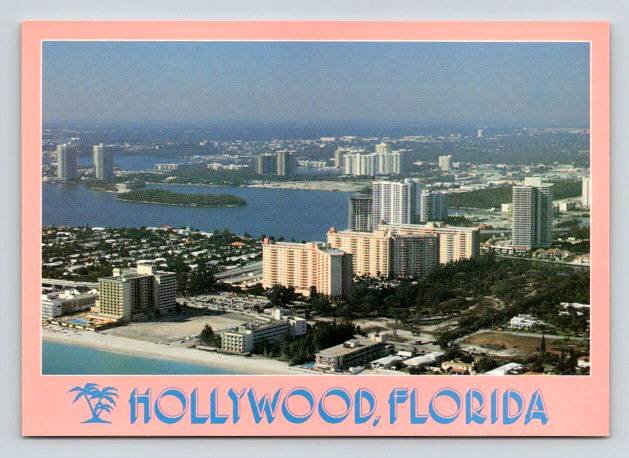 Hollywood Florida north of Miami - Continental Postcard (ContB-255)