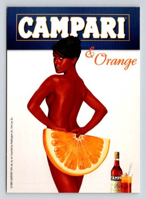 Campari & Orange Cocktail Promo Postcard (ContB-323)