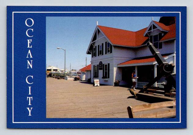 Ocean City Maryland Life Saving Station, Pre Barcode Era Continental Postcard (ContB-333)