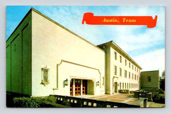 Austin Texas Law Building University of TX Postcard (P-117)