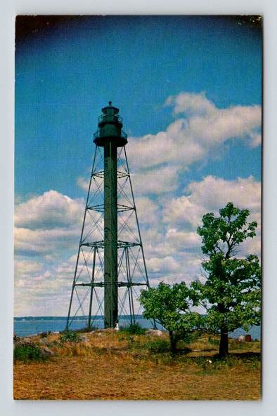 Marblehead Massachusetts Light, Lighhouse Postcard (P-153)