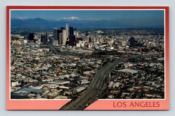 Los Angeles California Santa Monica Freeway Postcard (P-159)