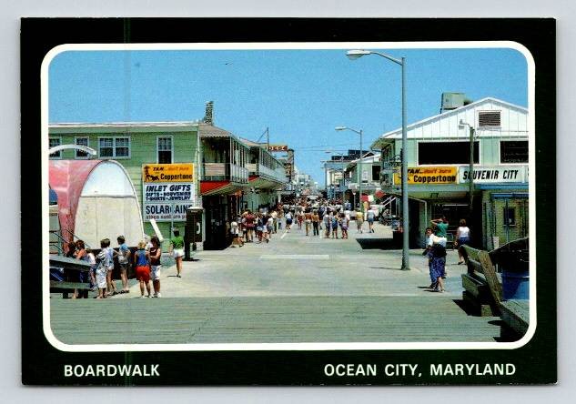 Ocean City Maryland Beach & Boardwalk, Souvenir City - Continental Postcard (ContB-435)
