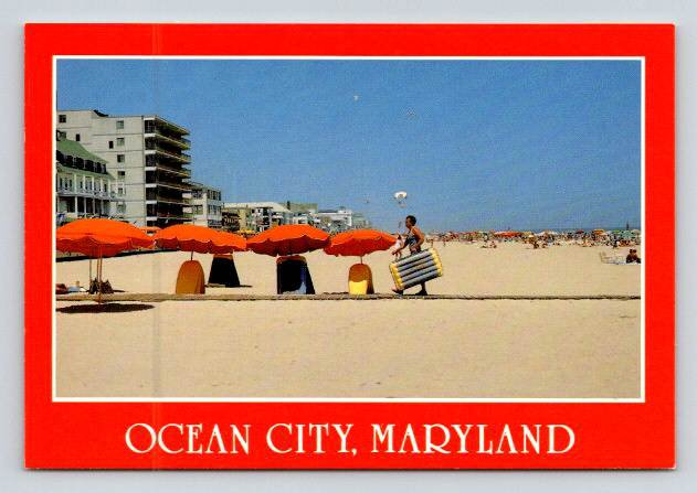 Ocean City Maryland Beach - Pre Barcode Continental Postcard (ContB-447)