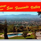 San Fernando Valley California Greetings From Banner Postcard (ContB-801)