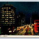 Hollywood California Vine Street Manor Hotel, Capitol Records, Palace Postcard (ContB-813)