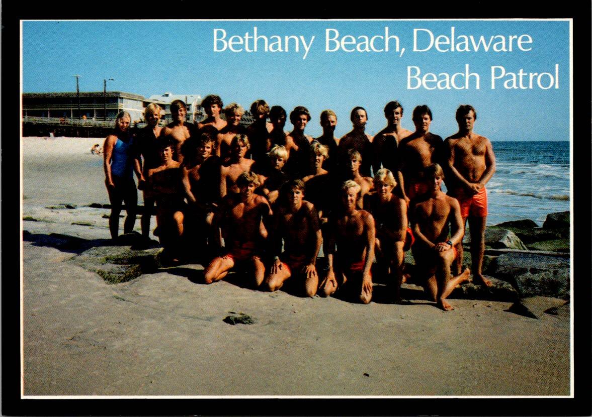 Bethany Delaware Beach Patrol, Lifeguards Postcard (ContC-03)