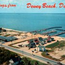 Dewey Beach Delaware Aerial View - Yacht Basin, Rehoboth Bay Postcard (T-285)