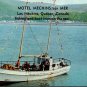 Motel Mechins sur Mer - Matane Quebec Canada Bateau, Pecheur Postcard (T-289)