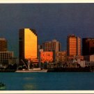 San Diego California Skyline Sunset View Postcard (ContC-49)