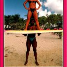 The Virgin Islands Beauty & The Beach, Surfers, Risque Pinup Postcard (ContC-111)
