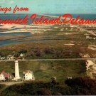 Fenwick Island Delaware Lighthouse Aerial View Postcard (T-797)