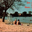 Dover Delaware Silver Lake Recreation Beach Goers Postcard (T-795)