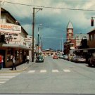 Postcard Duncan British Columbia Main Street Hudson's Hardware, Grocery Canada (ContC-147)