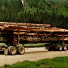 Postcard Logging Truck British Columbia Hauling Logs Canada (ContC-151)