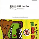 Burger King Kids Join Club Advertising - Postcard Old Bethpage, New York (ContC-167)