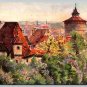 AK Germany Nuremberg Mauerpartie am Neutor - Artist Signed Postcard (ecM334)