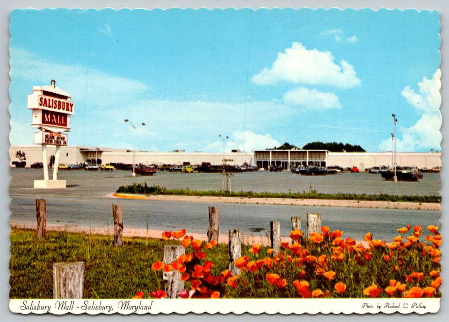 Salisbury Maryland Mall  - Pre Zip Code & Barcode Postcard (ContC-249)