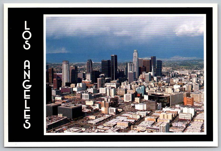 Los Angeles California Aerial View Postcard (ContC-277)