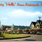 Rehoboth Beach Delaware Boardwalk View & Rehoboth Avenue Postcard (V-448)