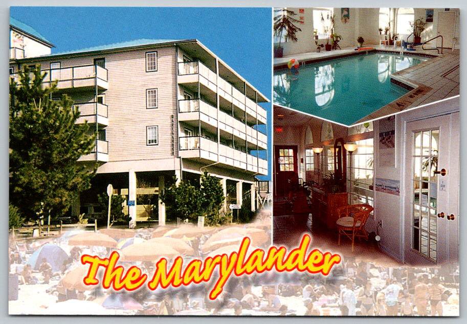 Ocean City Maryland The Marylander Hotel Condo 127th Street Postcard (ContD-5)