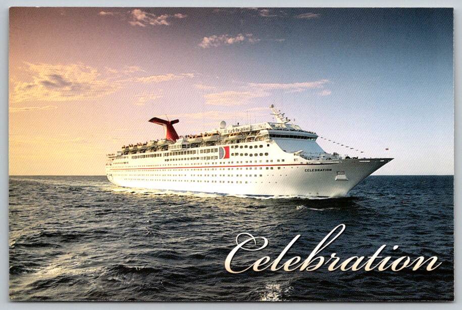Celebration Cruise Line now  Bahamas Paradise Cruise Line Postcard (ContD-29)