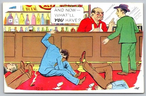 And Now What'LL You Have? Texas Comic Laff Gram Postcard (ContE-47)