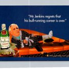 Tanqueray Mr Jenkins Regrets his Bull-Running Career Advertising Postcard (ContE-53)