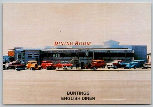 Ocean City Maryland Buntings English Diner Postcard (ContE-59)