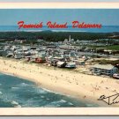 Fenwick Island Delaware Aerial Seashore View - Signed RC Pulling Postcard (OC-65)