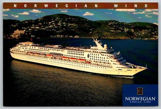 Norwegian Wind - Norwegian Cruise Ship Line Postcard (ContE-77)