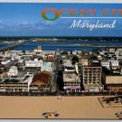 Ocean City Maryland Looking Down 1st Street from the Beach, Boardwalk Postcard (ContF-21)