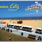 Ocean City Maryland Beach, Boardwalk and Train Postcard (ContF-23)