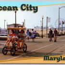 Ocean City Maryland Rolling Down the Boardwalk, Ferris Wheel, Beach Postcard (ContF-45)