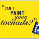 Can I Paint your Toenails? - Smint Breath Fresheners Advertising Postcard (ContF-81)
