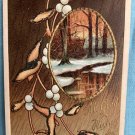 All Good Wishes for Christmas - Cabin along a Snowy Stream (ecM344A)