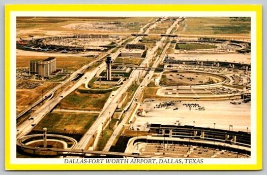 Texas Dallas Fort Worth Airport Postcard (Y-434)