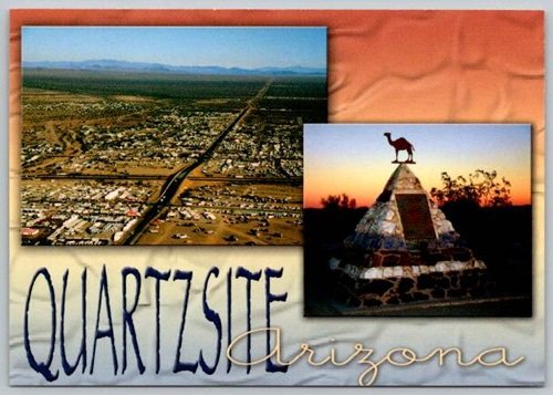 Quartzsite Arizona Multi View Postcard (ContF-169)