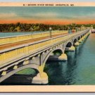 Annapolis Maryland Severn River Bridge Postcard (ecM348)