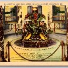 Annapolis Maryland Crypt of John Jones Naval Academy postcard (ecM350)