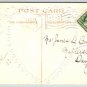 With Love's Greeting - All Hearts Young Boy & Girl Vintage Emobssed Postcard (PCCA-9)