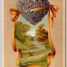 To my Valentine Heart & Flowers Int'l Art Pub. Co. Vintage Emobssed 1910 Postcard (PCCA-17)