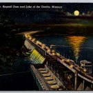 Ozarks Missouri Bagnell Dam & Lake Moonlight Night Postcard (PCCA-25)