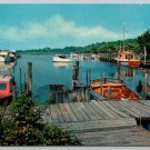 Rehoboth Beach Delaware Henlopen Yacht Basin - Canal, Boats Postcard (Z309B)