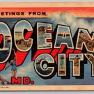 Ocean City, Maryland Large Letter 1957 Postcard (PCCA-51)
