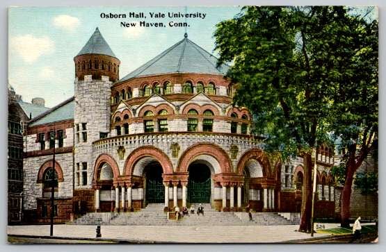 New Haven Connecticut Yale University Osborn Hall Postcard (PCCA-59)