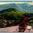 Gatlinburg Tennessee Sky Lift with Mount LeConte in Background Postcard (AA-93)