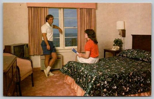 Ocean City Maryland 15th Street Boardwalk, Harrison Hall Hotel Postcard (AA-173)