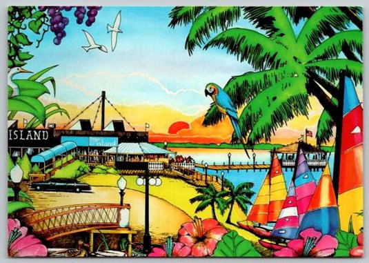 Ocean City Maryland Fager's Island in the Bay 60th Street Postcard(ContG-155)